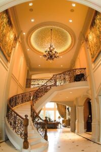 steps to bankruptcy, in a fancy home that can probably afford them